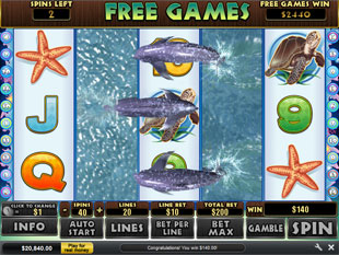 free Dolphin Reef free spins feature