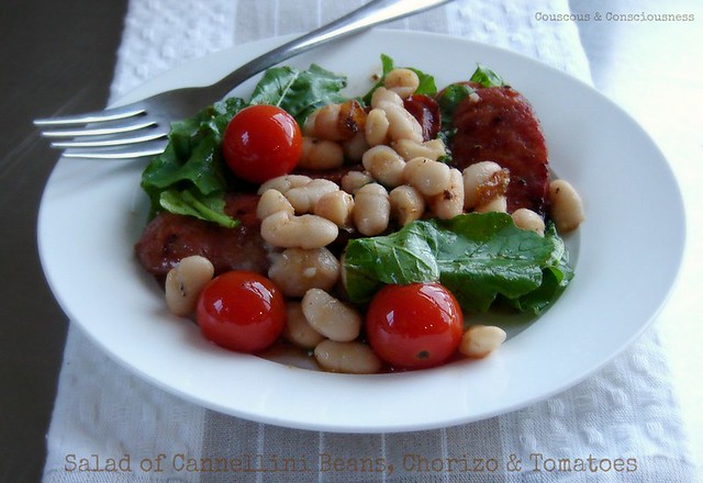 Cannellini Bean, Chorizo & Tomato Salad