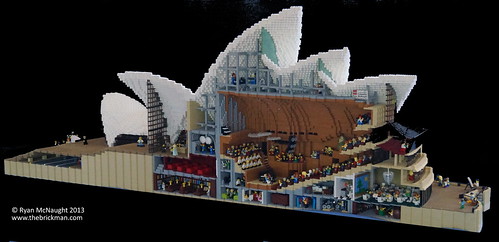 Cutaway Style LEGO Sydney Opera at Brickvention