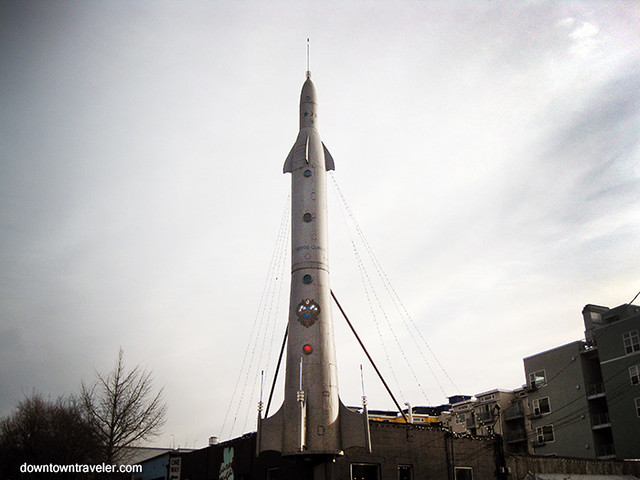 Freemont Seattle Rocket Sculpture