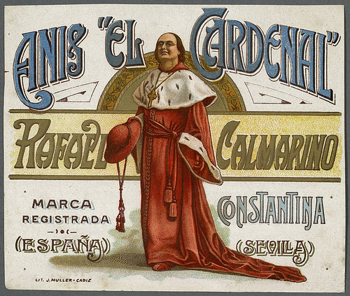 024- Etiquetas de bebidas. Figuras y retratos de hombres -1890 - 1920 - Biblioteca Digital Hispánica