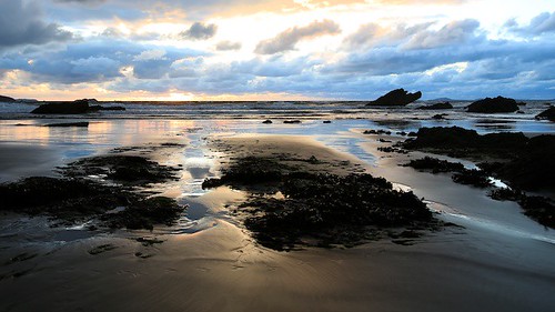 Broad Haven Sunset II by TheUnseenScene (previously AnnerleyIRMacro)