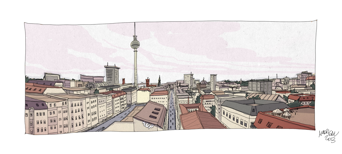Alberto Madrigal Berlin cityscape