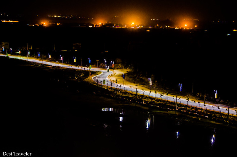 Peerancheru lake in night PBEL city