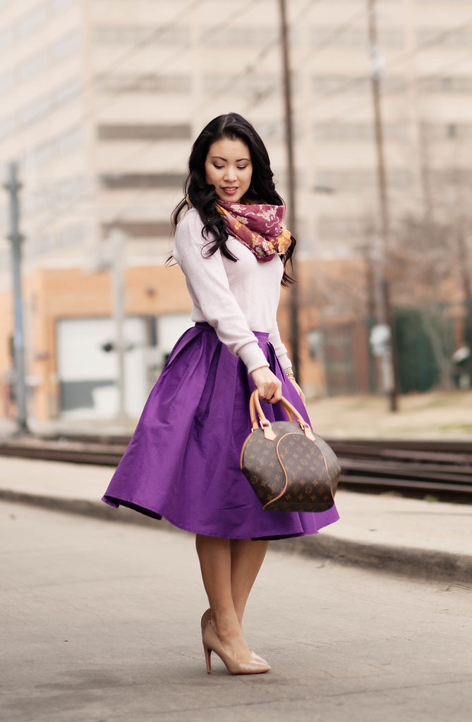 Spring Colors :: Purple Full Midi Skirt - cute & little | Dallas ...