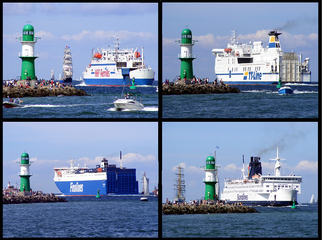 Ferries on the Baltic Sea