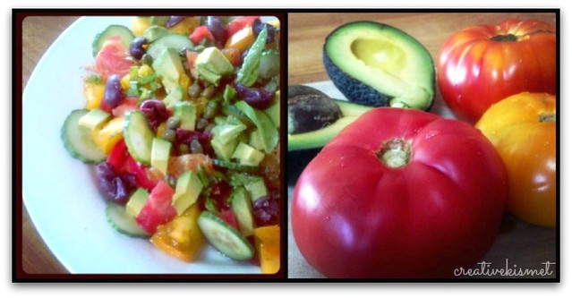 heirloom tomatoes & tomato salad