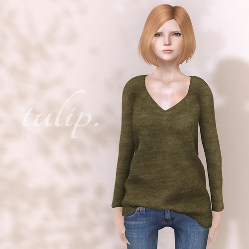 V-Neck Sweater - FLF by tulip.*Mina