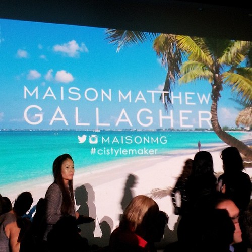 waiting for the show to start. makes me want a vacation. #wmcfw thanks @maybellincan @redkencanada