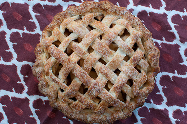 Sweet Lauren Apple Cinnamon Pie with Classic Lattice Crust