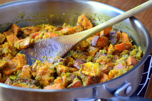 Sweet Potato and Almond Curry Recipe