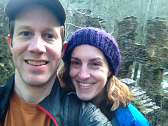 Me and Kathryn at Sope Creek Paper Mill Ruins 