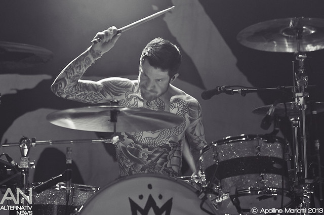 Andy Hurley - Fall Out Boy - Paris, l'Olympia - 2/08/2013