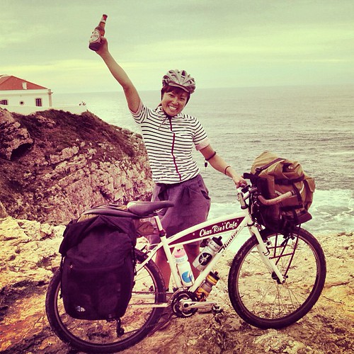 DAY 106 最終回: LAST STOP SAGRES！Hit on "the end of the world" Cabo de São Vicente where is the Southernwesternmost point of European Continental.  Thank you all my friends + followers + sponsors, I couldn't make it without your BIG support!! 誕生日、無事にゴール「世界の果