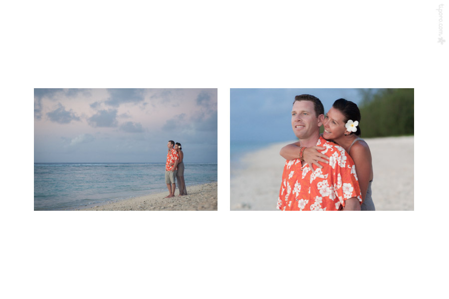Hugs. couple photography Cook Islands, vacation photo shoot