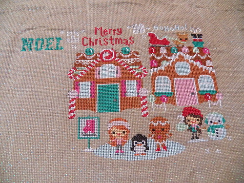 Gingerbread Lanes cross stitch. The Frosted Pumpkin pattern