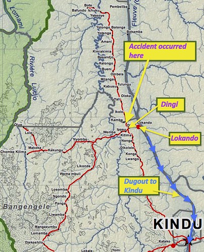 Map: where the accident occurred