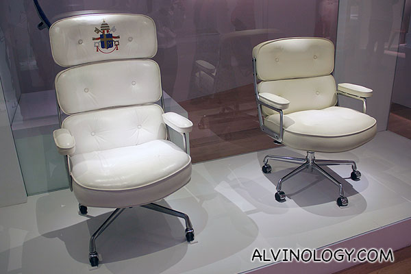 Eames chair designed for Pope John Paul II 