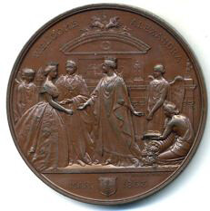 Princess Alexandria medal 1863 reverse