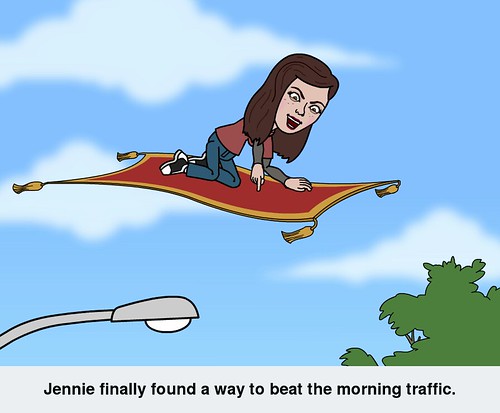 Jennie found a way to beat the morning traffic. by CadyLy