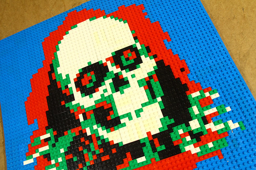 Lego mosaic of the Powell Peralta Ripper