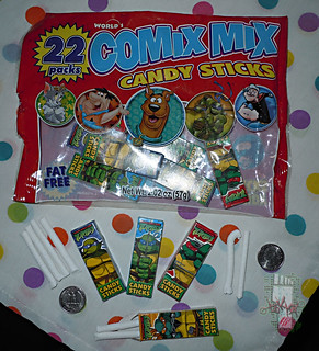 WORLD Confections :: COMIX MIX CANDY STICKS i (( 2008 ))