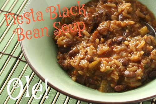 Fiesta Black Bean Soup, Dip & Burrito!