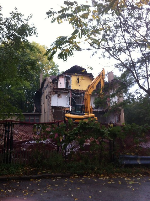 Shambhala Meditation Center of Chicago being demolished