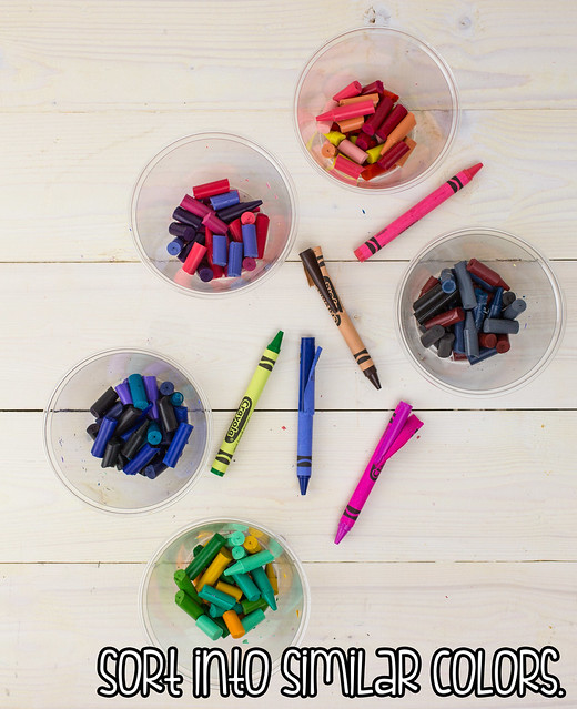 Broken Crayons Sorted By Color