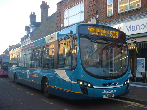 Arriva Shires 3970 on Route 503, Watford High Street