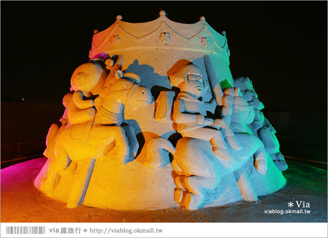 【2014台灣燈會在南投】南投沙雕燈會～夜間點燈好浪漫！還有精彩光雕秀21