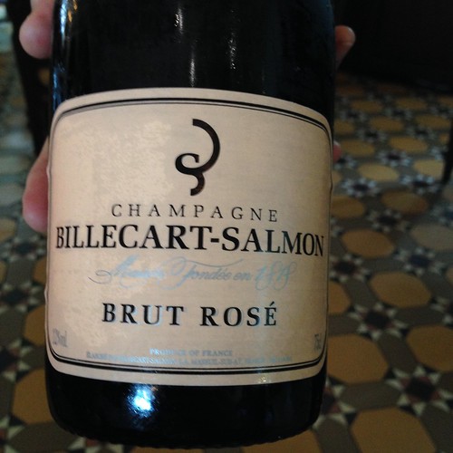 Champagne Billecart Salmon Brut Rosé at Bar and Billiard Room, Raffles Hotel Singapore