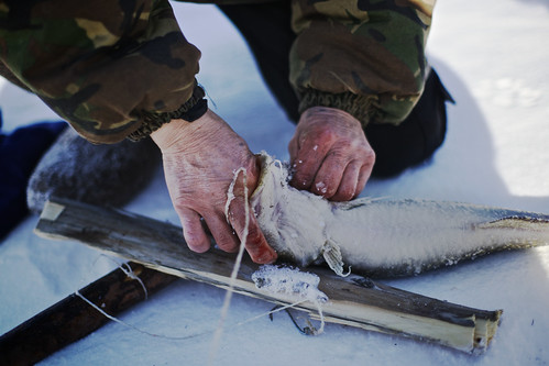Ice fisherman, Oymyakom, Yakutia, Siberia, Russia by Alex_Saurel