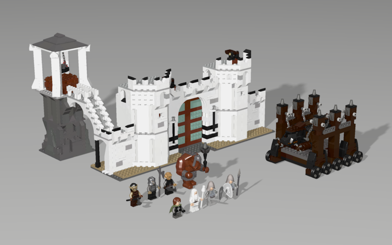 Split Listing Custom Lego Minas Tirith Completed Available to 