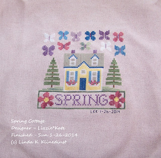 100_9076 - Spring Cottage - Designer - Lizzie And Kate - Finished Sunday Jan 26 2014