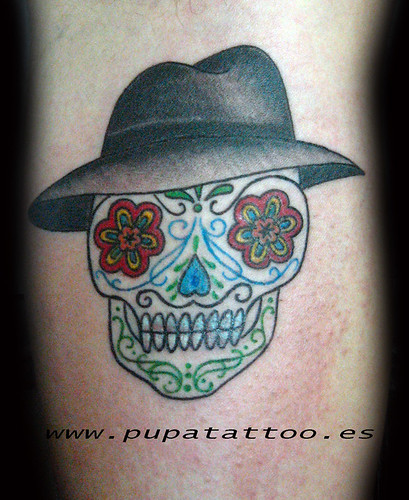 Tatuaje Calavera Pupa Tattoo Granada by Marzia PUPA Tattoo