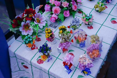 Flowers at the Otavalo Cemetary | Day of the Dead in Ecuador