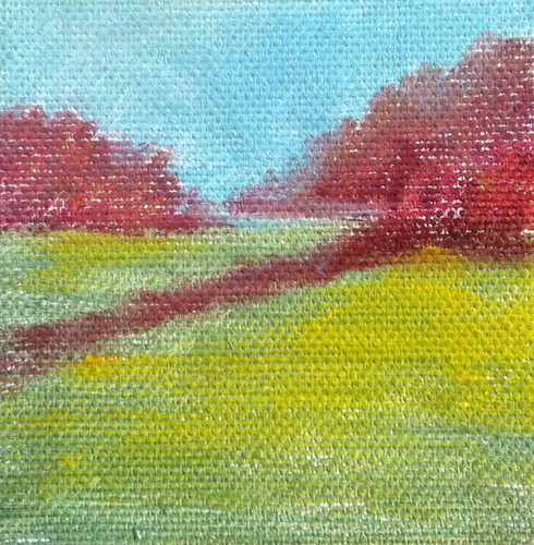 Spring Field (Mini-Painting) by randubnick