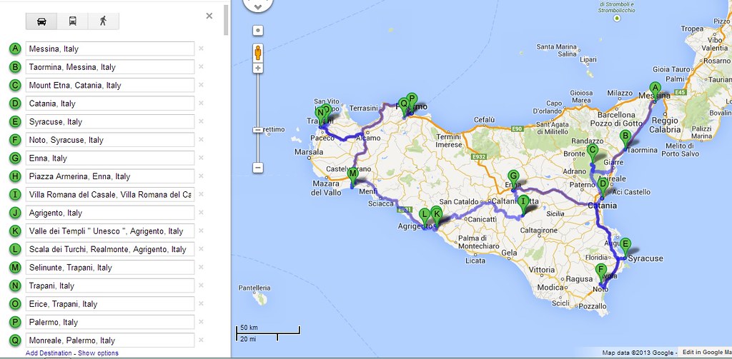 Sicily itinerary