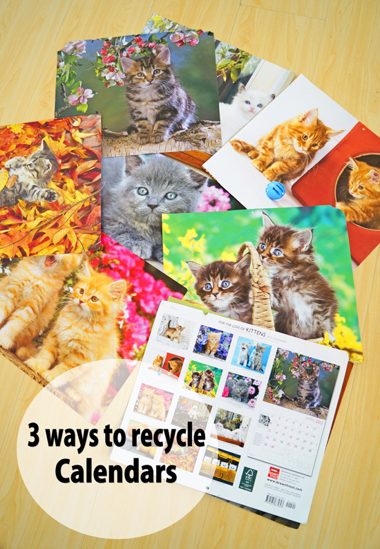 How to recycle calendars