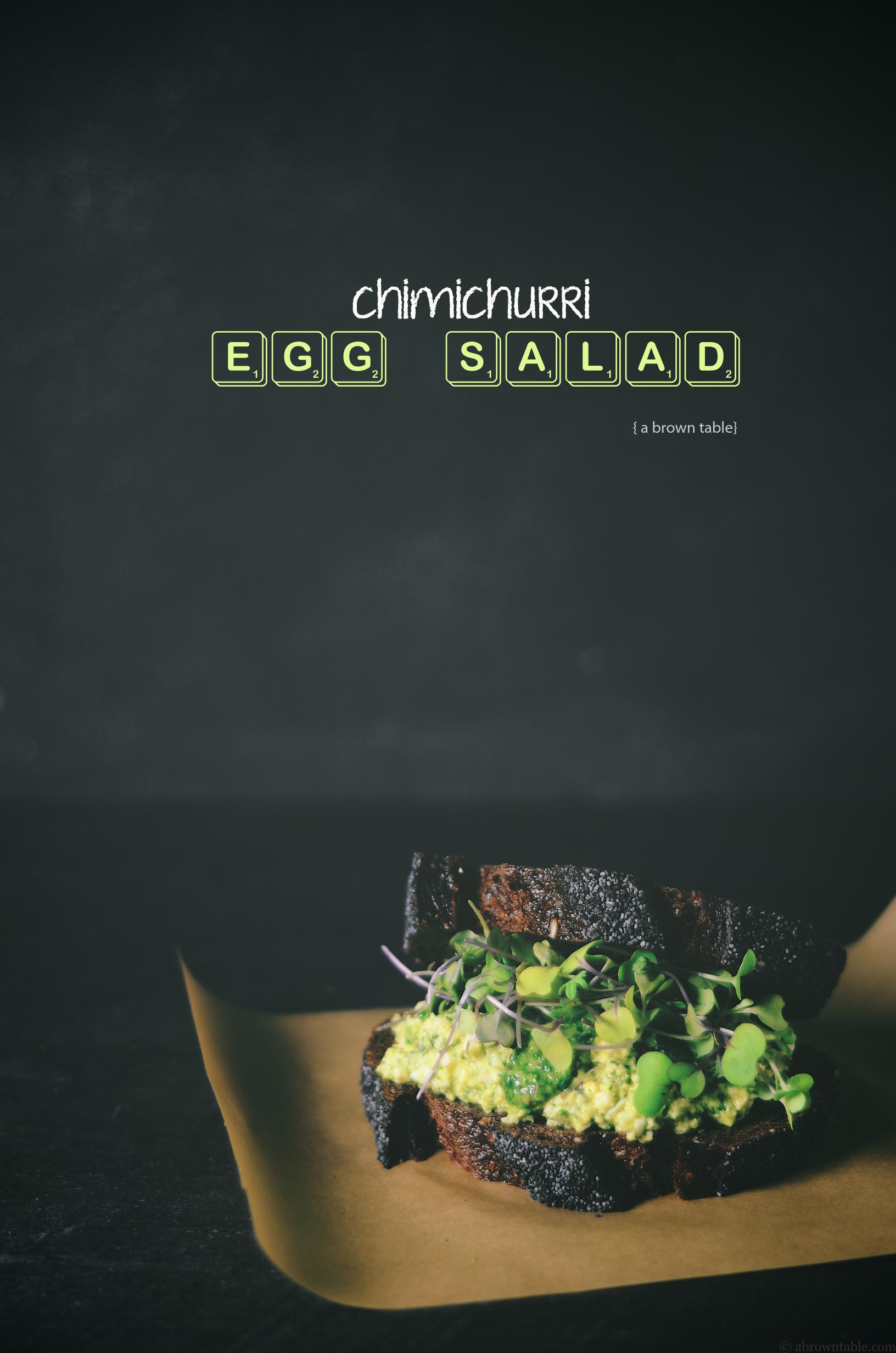 chimichurri egg salad