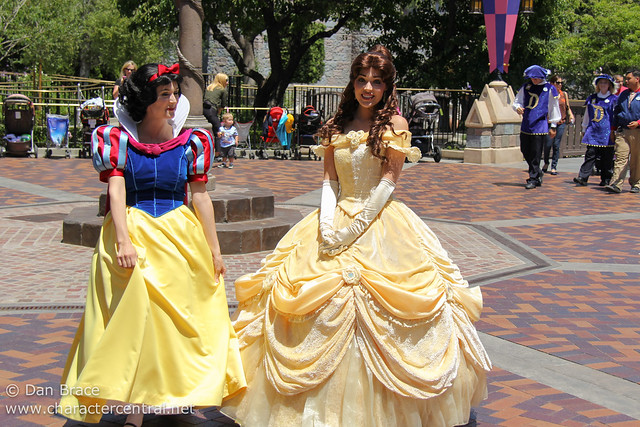 Snow White and Belle pass by