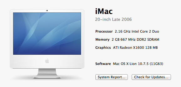 about iMac Late 2006
