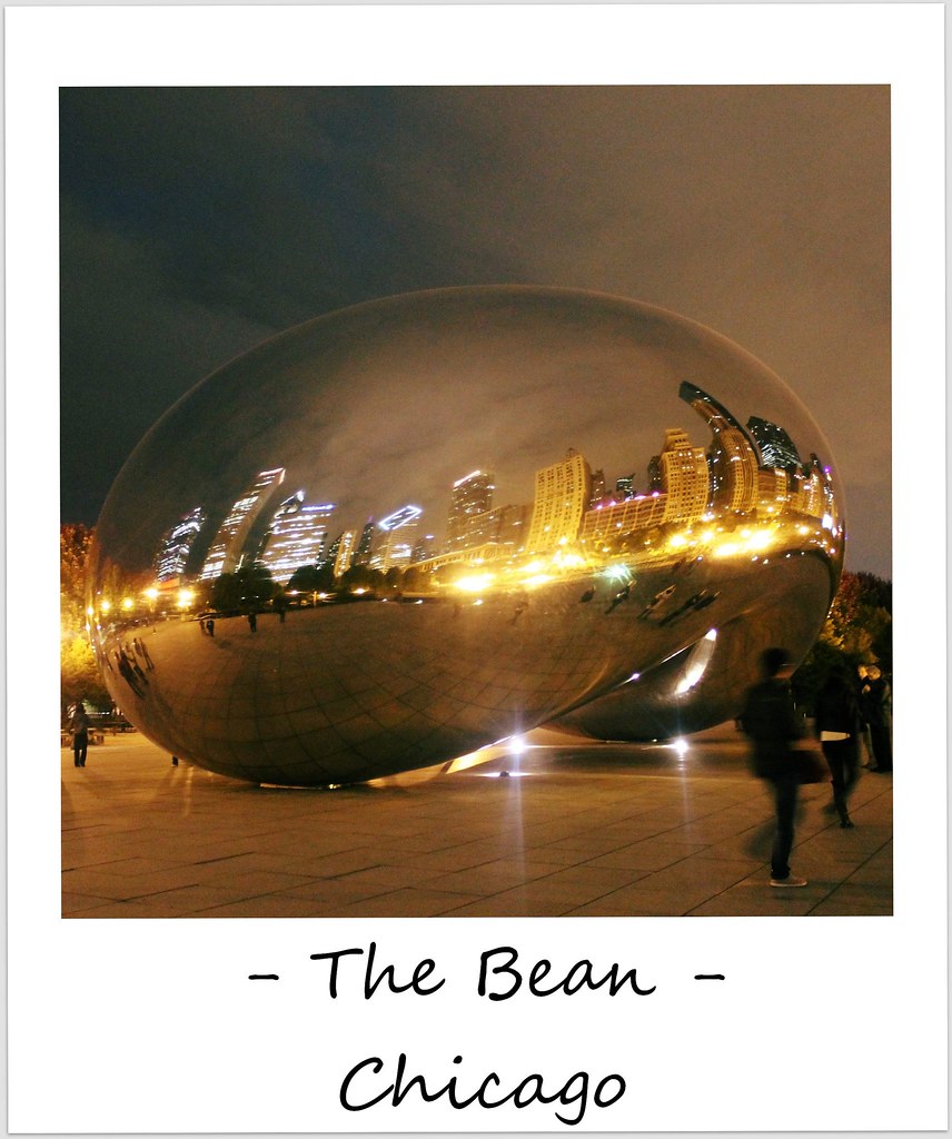polaroid of the week usa chicago the bean cloudgate