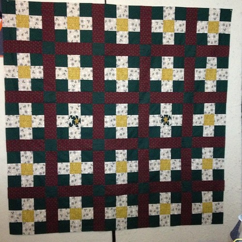 And another Christmas quilt top done! 57" x 57" now to check to see if I have enough batting so I can baste it.