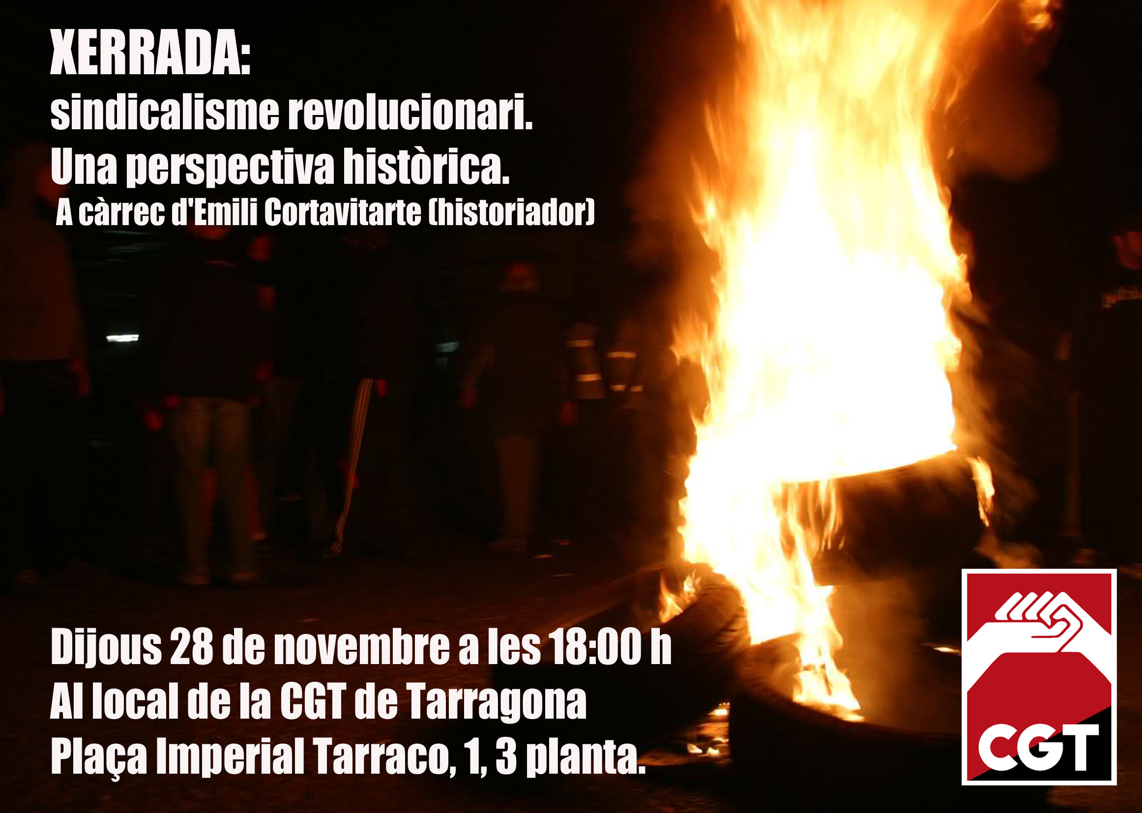 Xerrada Sindicalisme Revolucionari 28 de novembre cgt tarragona