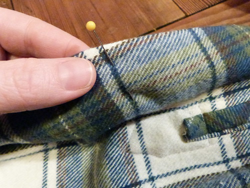Lining Up That Second Seam For The Side Seam...