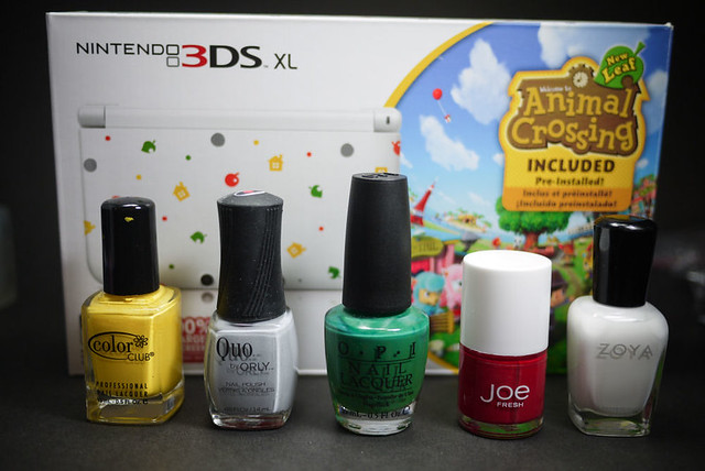 Animal Crossing: New Leaf Nintendo 3DS XL Bundle Inspired Nail Art