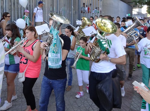 Real Betis inchada marching in