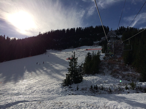 Skiing on Cypress Mountain (November 24, 2013)